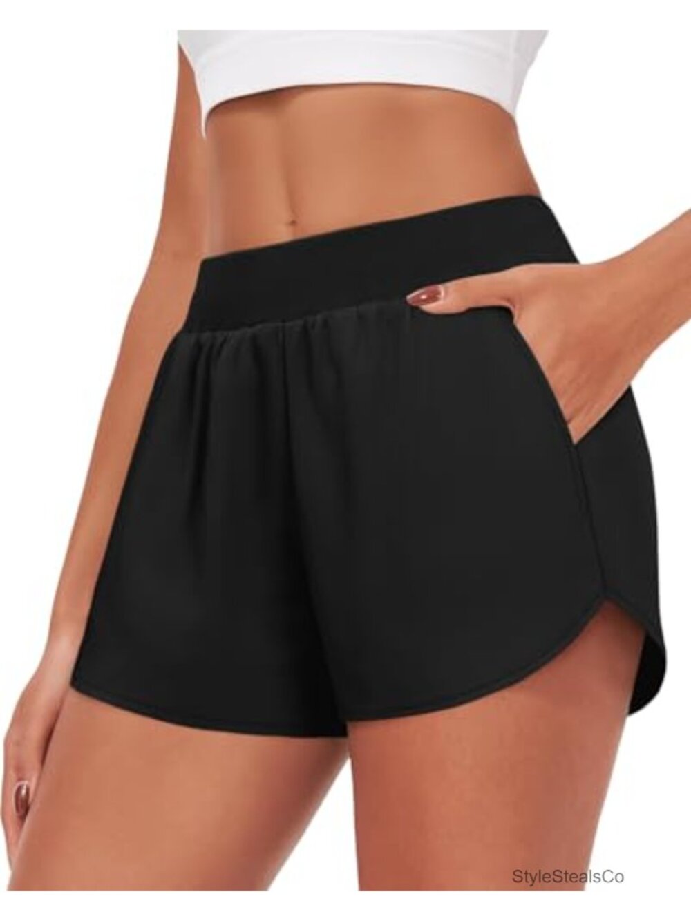 3 Inch Running Shorts for Women with Liner and Pocket High Rise Athletic Workout